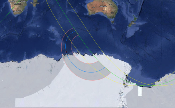 The path of greatest eclipse appears to go east to west before it goes west to east The path of greatest eclipse appears to go east to west before it goes west to east